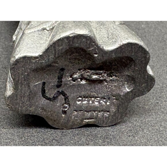 Vtg Lot Of 3 Figurine Pewter And Metal - Picture 9 of 15